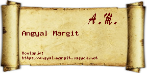 Angyal Margit névjegykártya
